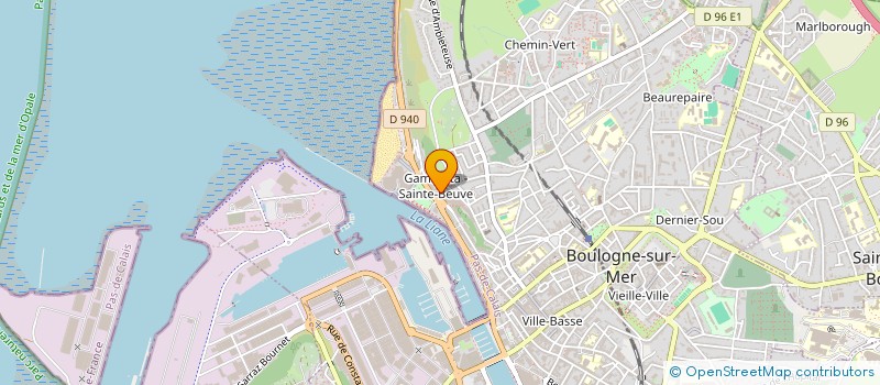 localisation de l'entreprise MONSIEUR PHILIPPE FLORENT  BOULOGNE-SUR-MER