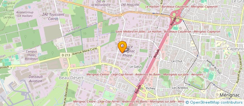 localisation de l'entreprise MONSIEUR PHILIPPE FLORES-CAMPOS  MERIGNAC