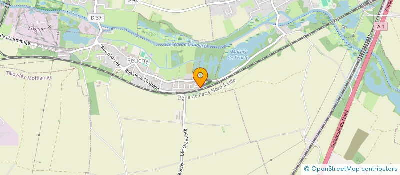 localisation de l'entreprise MONSIEUR PHILIPPE FLOURET  FEUCHY