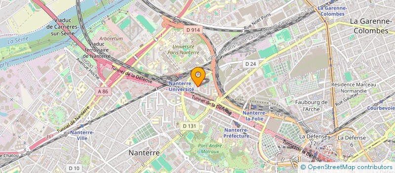 localisation de l'entreprise MONSIEUR PHILIPPE FODJO à NANTERRE