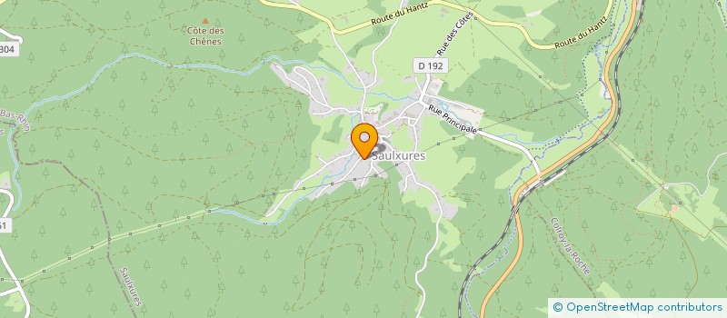 localisation de l'entreprise MONSIEUR PHILIPPE FONCK  SAULXURES