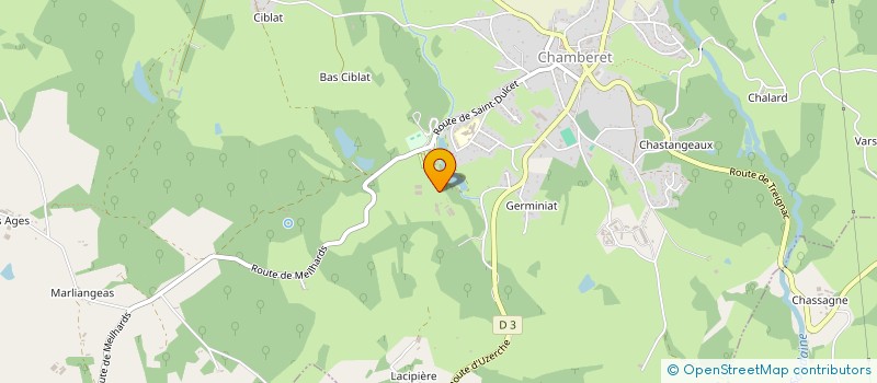 localisation de l'entreprise MONSIEUR PHILIPPE FONDEUR  CHAMBERET