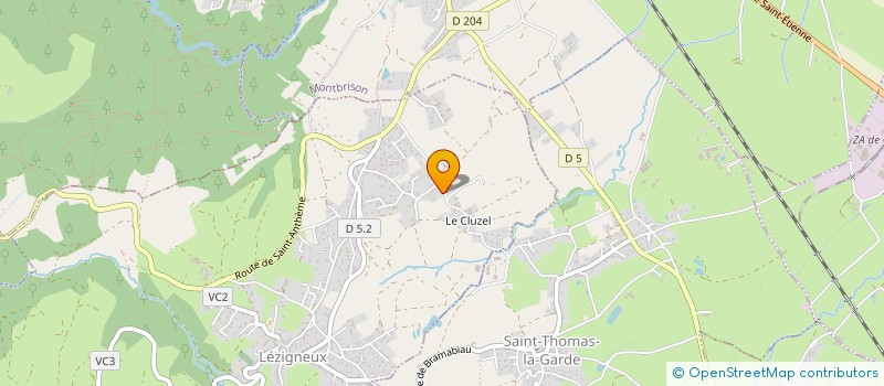 localisation de l'entreprise MONSIEUR PHILIPPE FONTANEL  LEZIGNEUX