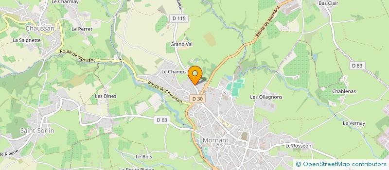 localisation de l'entreprise MONSIEUR PHILIPPE FORCINA  MORNANT