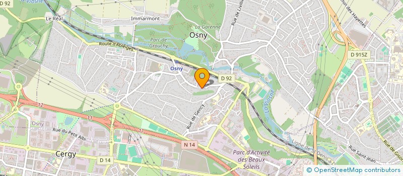 localisation de l'entreprise MONSIEUR PHILIPPE FORESTIER à OSNY