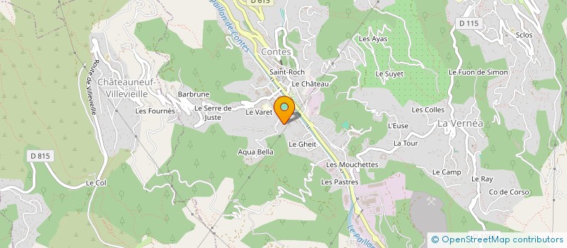 localisation de l'entreprise MONSIEUR PHILIPPE FORMENTO  CONTES