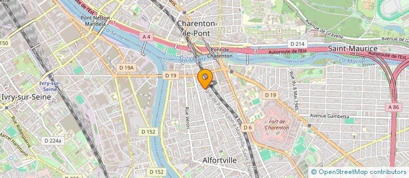 localisation de l'entreprise MONSIEUR PHILIPPE FORNETRAN à ALFORTVILLE