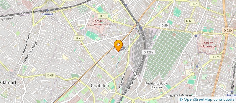 localisation de l'entreprise MONSIEUR PHILIPPE FORRIEZ  CHATILLON