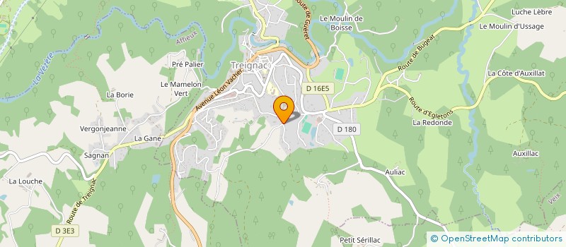 localisation de l'entreprise MONSIEUR PHILIPPE FOSSE à TREIGNAC