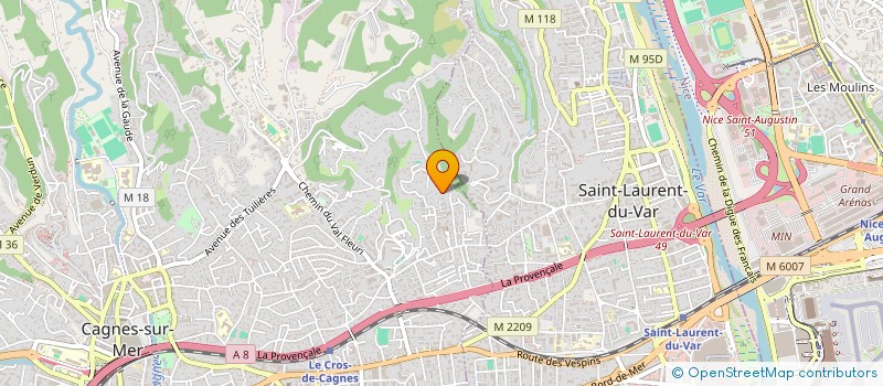 localisation de l'entreprise MONSIEUR PHILIPPE FOSSIER  CAGNES-SUR-MER