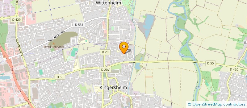 localisation de l'entreprise MONSIEUR PHILIPPE FOSTIER  KINGERSHEIM