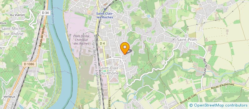 localisation de l'entreprise MONSIEUR PHILIPPE FOUCHER  SAINT-CLAIR-DU-RHONE