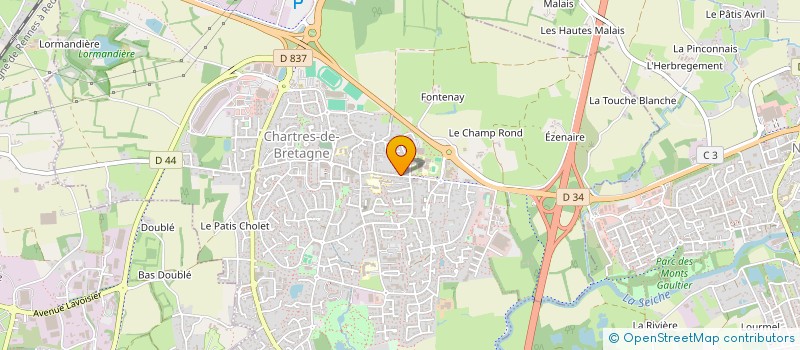 localisation de l'entreprise MONSIEUR PHILIPPE FOUGLE  CHARTRES-DE-BRETAGNE