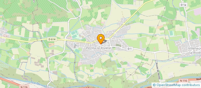 localisation de l'entreprise MONSIEUR PHILIPPE FOULET  PEZILLA DE LA RIVIERE