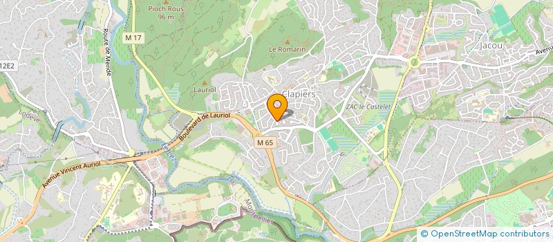 localisation de l'entreprise MONSIEUR PHILIPPE FOULON  CLAPIERS