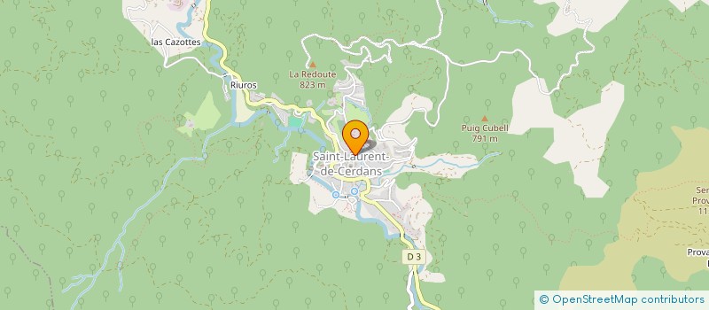 localisation de l'entreprise MONSIEUR PHILIPPE FOURNIER  SAINT-LAURENT-DE-CERDANS