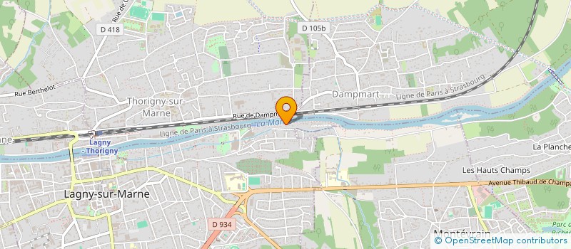 localisation de l'entreprise MONSIEUR PHILIPPE FOURNIER  LAGNY-SUR-MARNE