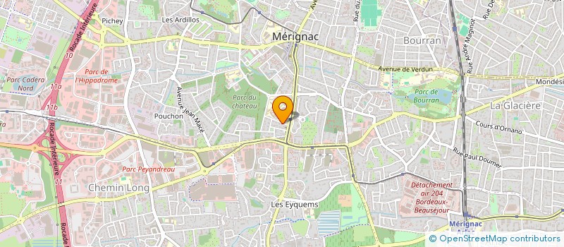 localisation de l'entreprise MONSIEUR PHILIPPE FOURNIER  MERIGNAC