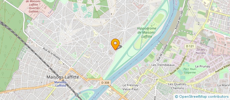 localisation de l'entreprise MONSIEUR PHILIPPE FOURTEAU  MAISONS-LAFFITTE