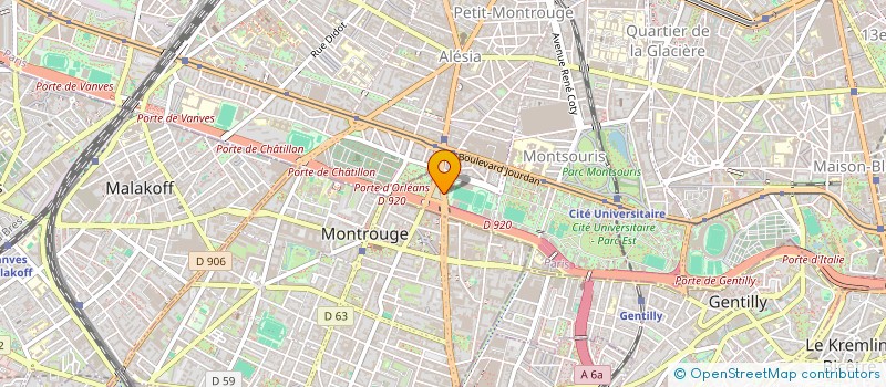 localisation de l'entreprise MONSIEUR PHILIPPE FOUYER  PARIS 14