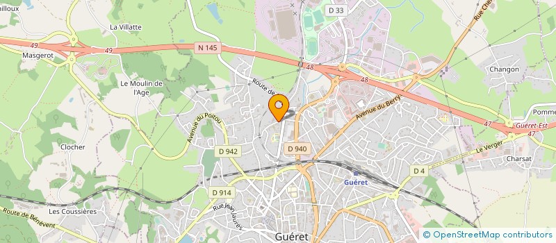 localisation de l'entreprise MONSIEUR PHILIPPE FRADILLON à GUERET