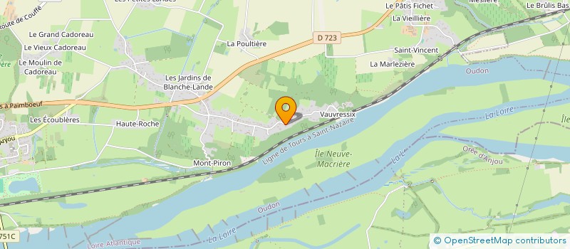 localisation de l'entreprise MONSIEUR PHILIPPE FRANCHETEAU  OUDON