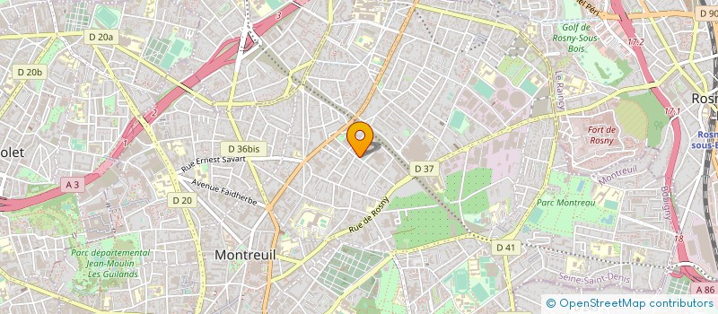localisation de l'entreprise MONSIEUR PHILIPPE FRANCISQUE à MONTREUIL