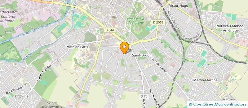 localisation de l'entreprise MONSIEUR PHILIPPE FREDERIC JORISSE  CAMBRAI