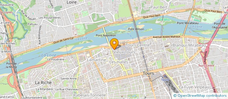 localisation de l'entreprise MONSIEUR PHILIPPE FRIDELOUX à TOURS