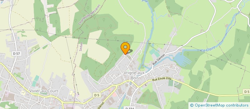 localisation de l'entreprise MONSIEUR PHILIPPE FROUSSART  VRIGNE AUX BOIS