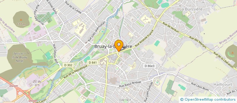 localisation de l'entreprise MONSIEUR PHILIPPE FRUCHART à BRUAY-LA-BUISSIERE
