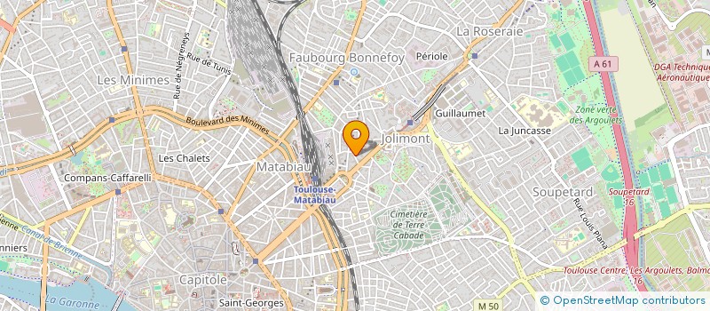 localisation de l'entreprise MONSIEUR PHILIPPE FRUITET à TOULOUSE