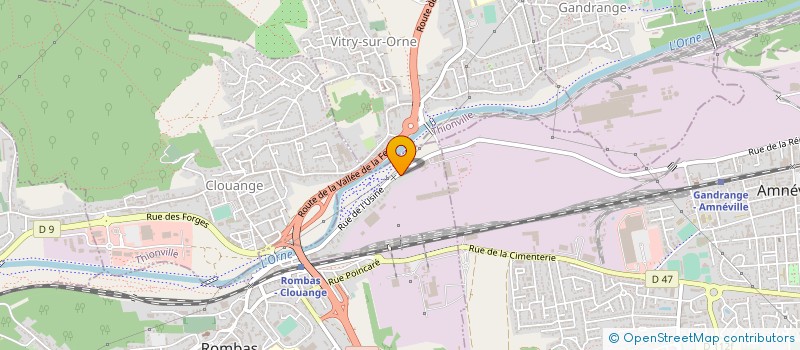 localisation de l'entreprise MONSIEUR PHILIPPE FRUMINET à ROMBAS