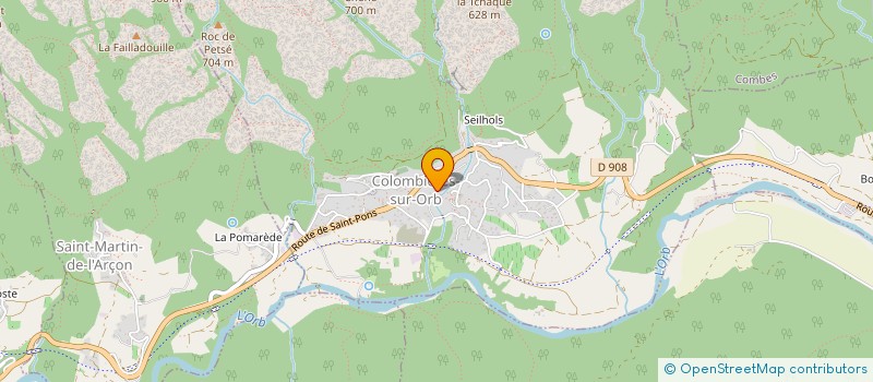 localisation de l'entreprise MONSIEUR PHILIPPE FURET à COLOMBIERES-SUR-ORB