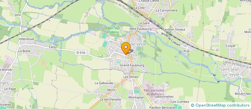 localisation de l'entreprise MONSIEUR PHILIPPE FUSEAU  PONT-DE-VEYLE