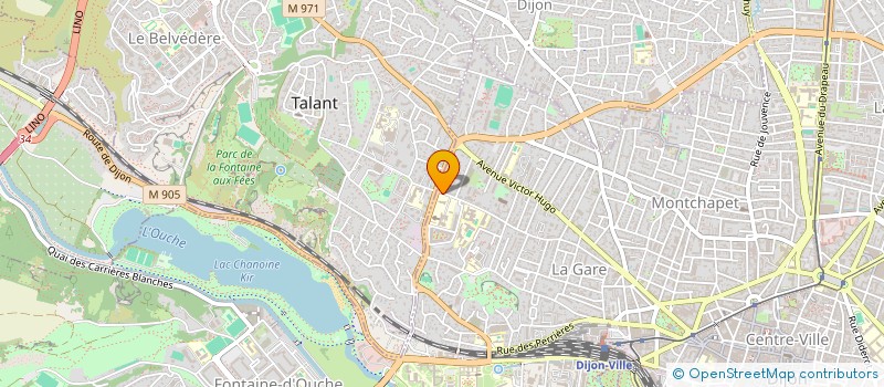 localisation de l'entreprise MONSIEUR PHILIPPE GACHE  DIJON