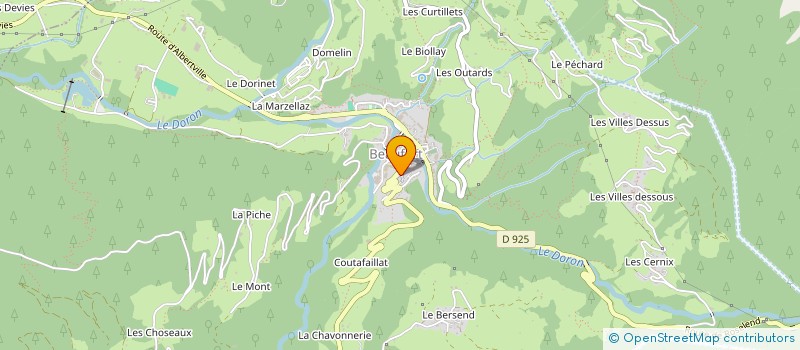 localisation de l'entreprise MONSIEUR PHILIPPE GACHET  BEAUFORT