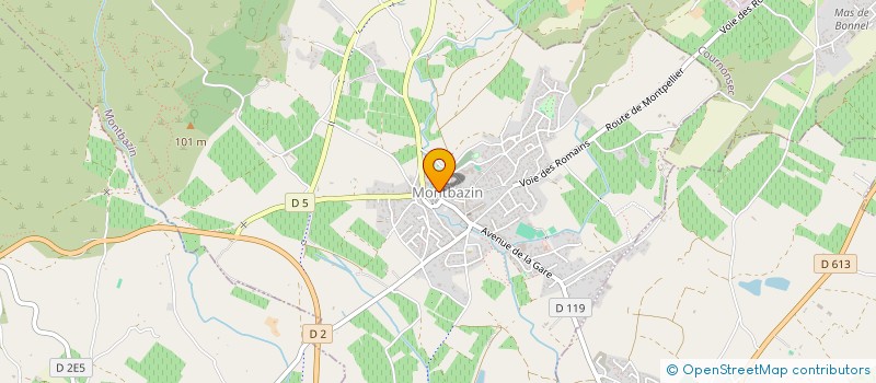 localisation de l'entreprise MONSIEUR PHILIPPE GAFFIERO  MONTBAZIN