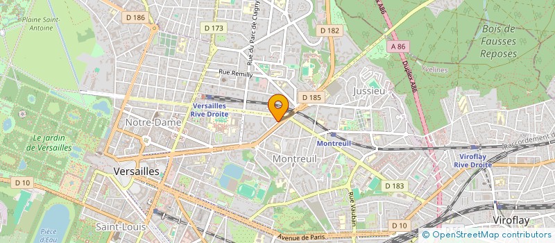 localisation de l'entreprise MONSIEUR PHILIPPE GAFFINEL à VERSAILLES