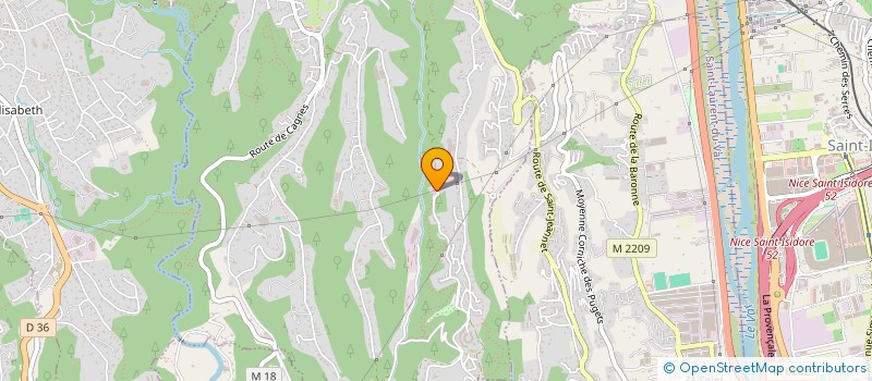 localisation de l'entreprise MONSIEUR PHILIPPE GAGGIOLI  LA GAUDE