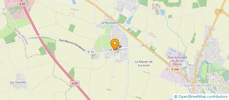 localisation de l'entreprise MONSIEUR PHILIPPE GAILLARD  SAINTE-HERMINE