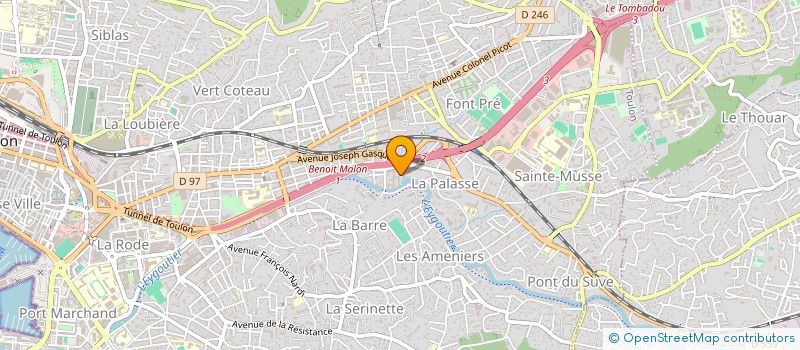 localisation de l'entreprise MONSIEUR PHILIPPE GAIROUARD à TOULON