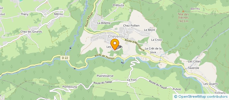 localisation de l'entreprise MONSIEUR PHILIPPE GALAN  CHEVENOZ