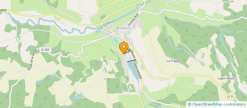 localisation de l'entreprise MONSIEUR PHILIPPE GALANT  ROYBON