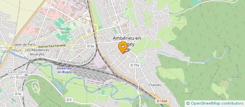 localisation de l'entreprise MONSIEUR PHILIPPE GALARD à AMBERIEU-EN-BUGEY