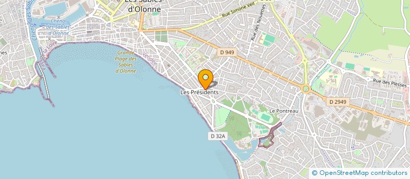localisation de l'entreprise MONSIEUR PHILIPPE GALARNEAU à LES SABLES D'OLONNE