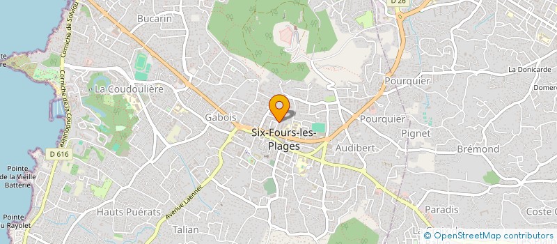 localisation de l'entreprise MONSIEUR PHILIPPE GALLARD à SIX-FOURS-LES-PLAGES