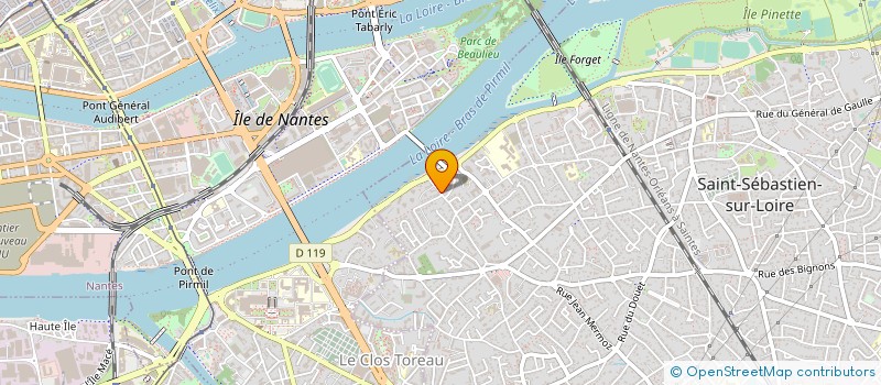 localisation de l'entreprise MONSIEUR PHILIPPE GAMELIN  SAINT-SEBASTIEN-SUR-LOIRE