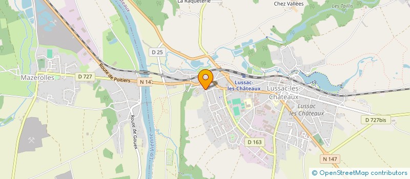 localisation de l'entreprise MONSIEUR PHILIPPE GARCIA  LUSSAC-LES-CHATEAUX