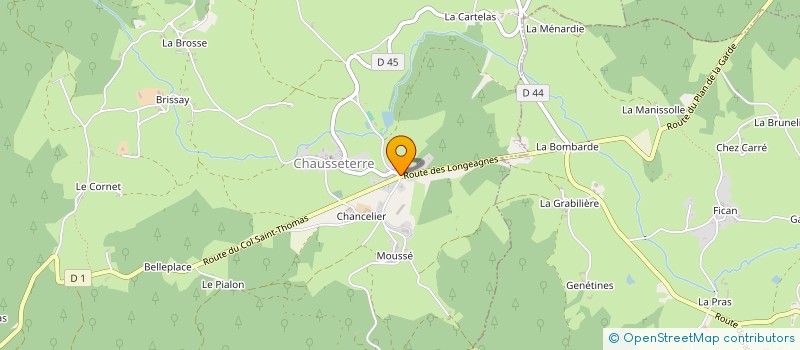 localisation de l'entreprise MONSIEUR PHILIPPE GARDETTE  CHAUSSETERRE